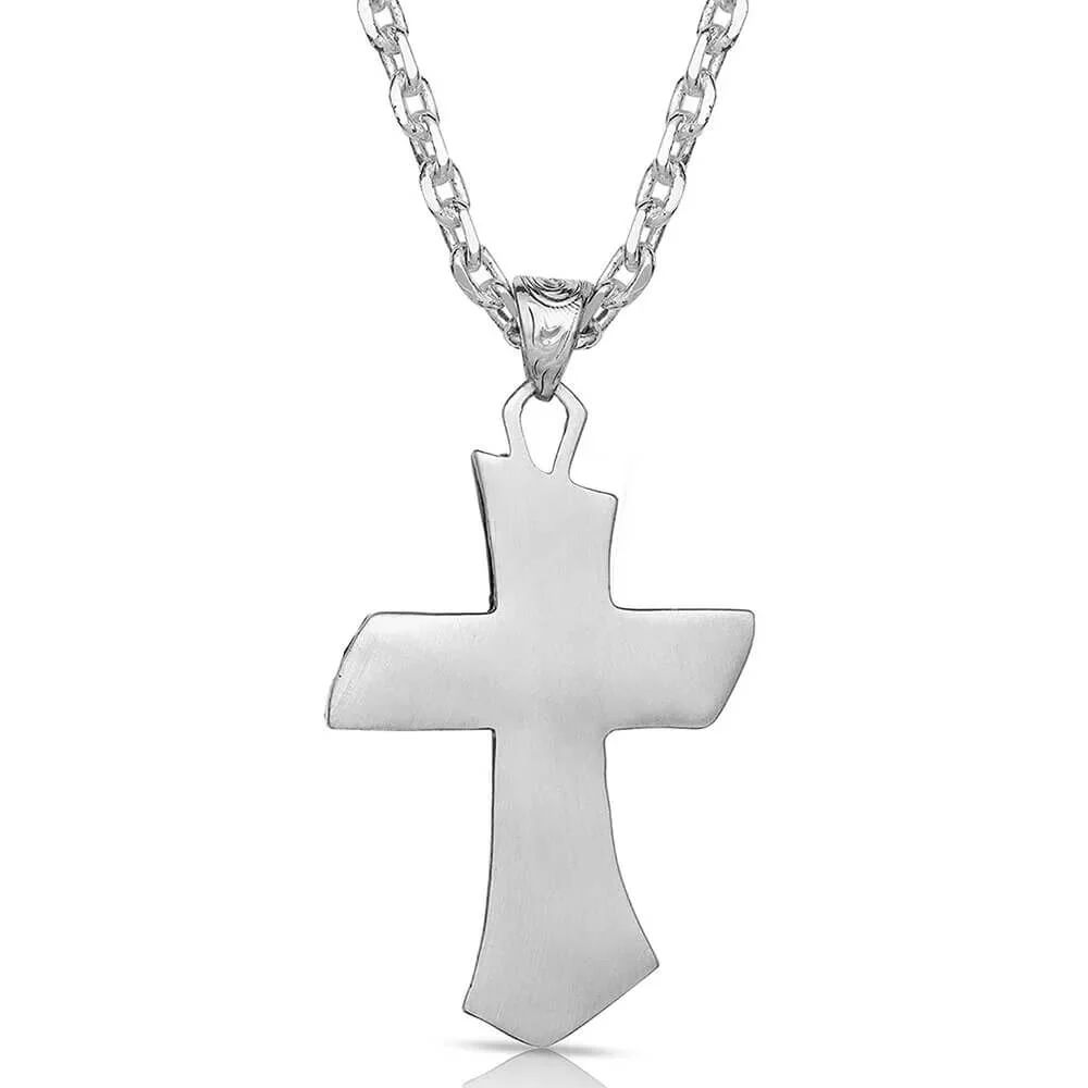 Montana Silversmiths Inner Light Turquoise Cross Necklace - NC4779 - Image 2