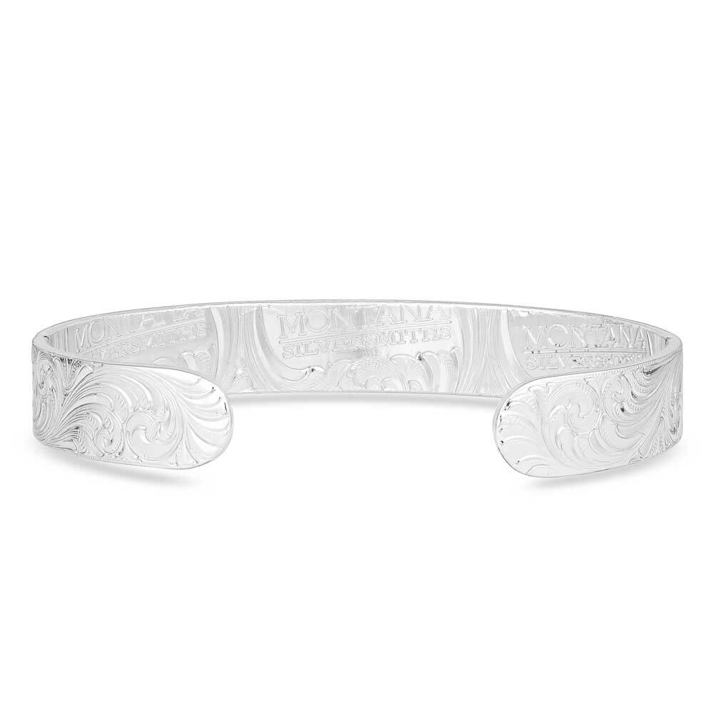 Montana Silversmiths Womens Classic Engraved Cuff Bracelet Silver - BC856 - Image 3