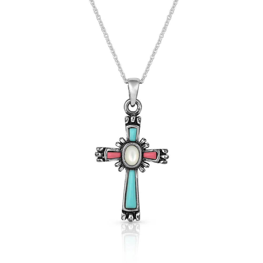 Montana Silversmiths Womens Faith Beaming Cross Necklace - NC4911 - Image 2