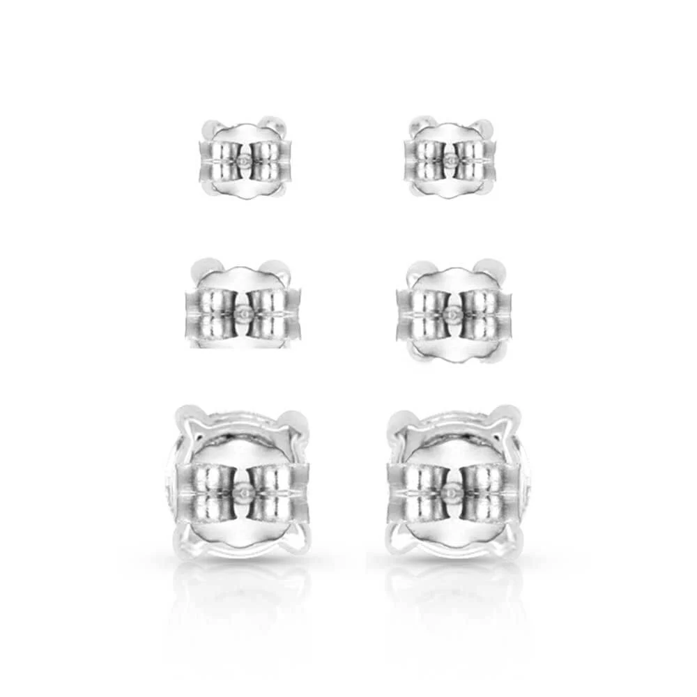 Montana Silversmiths Womens Shine Bright Triple Crystal Post Earrings Set - ER5646 - Image 2