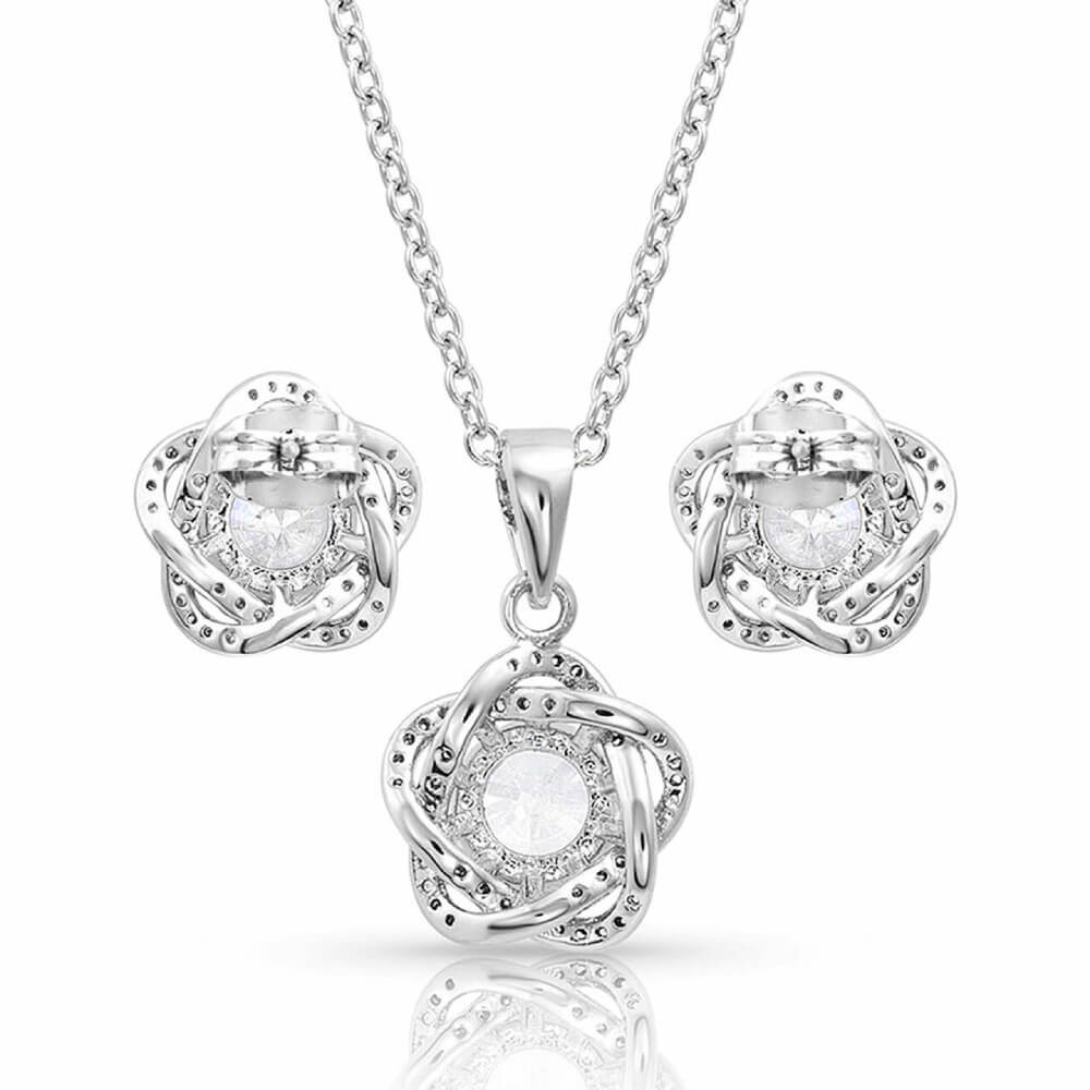 Montana Silversmiths Womens Starlight Flower Jewelry Set - JS4300 - Image 2