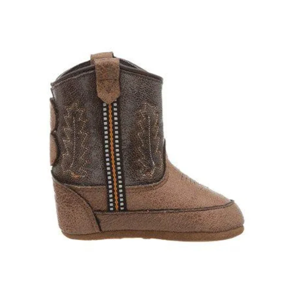 Old West Infant Western Boots Tan/Brown - 10102-TAN/BRN - Image 2