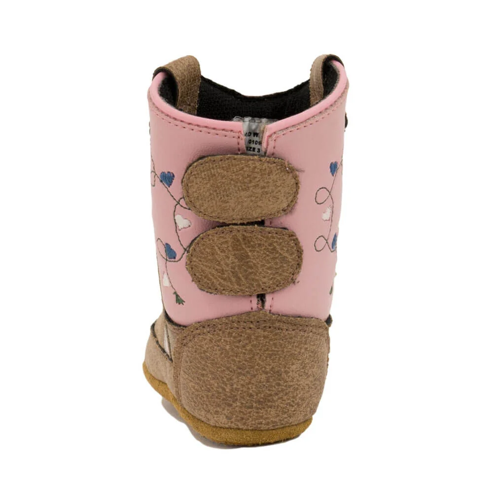 Old West Infant Western Boots Tan/Pink - 10101-TAN/PNK - Image 3
