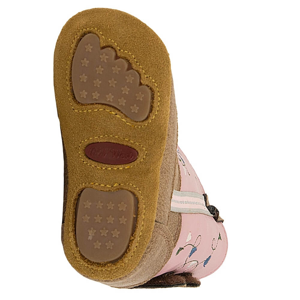 Old West Infant Western Boots Tan/Pink - 10101-TAN/PNK - Image 4