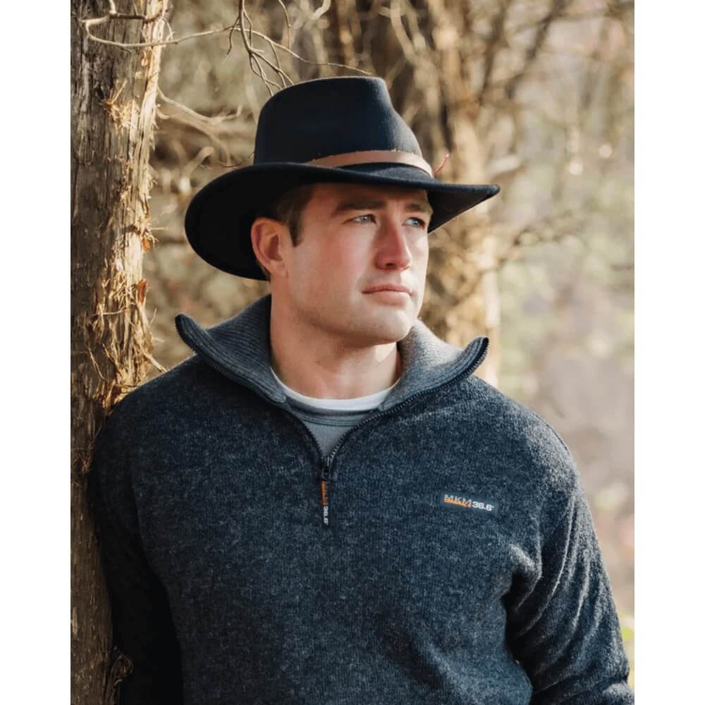 Outback Mens Randwick Felt Hat - 1321-BLK