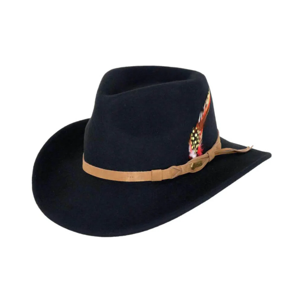 Outback Mens Randwick Felt Hat - 1321-BLK - Image 2