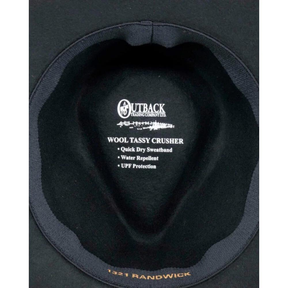 Outback Mens Randwick Felt Hat - 1321-BLK - Image 4