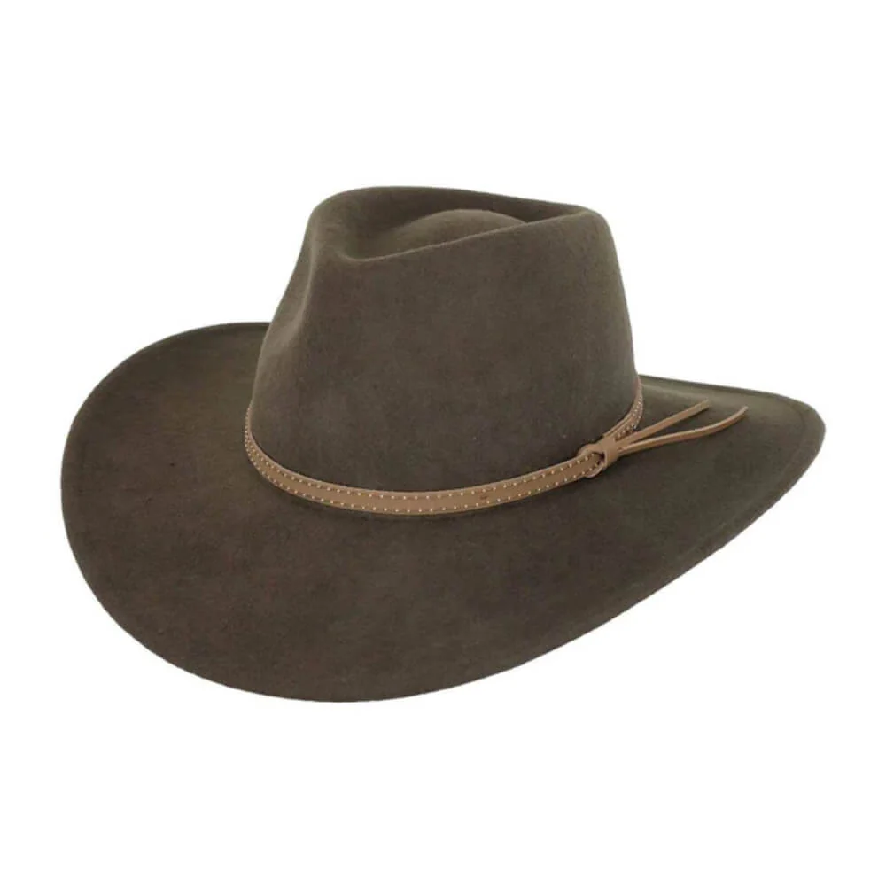 Outback Mens Cooper Rover Felt Hat - 1391-BRN - Image 2