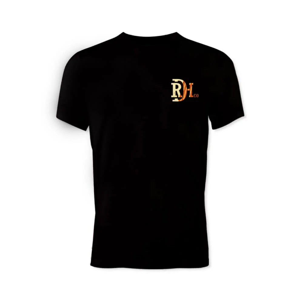 Red Dirt Mens Bucking Horse Graphic T-Shirt Black - RDHC-T-179