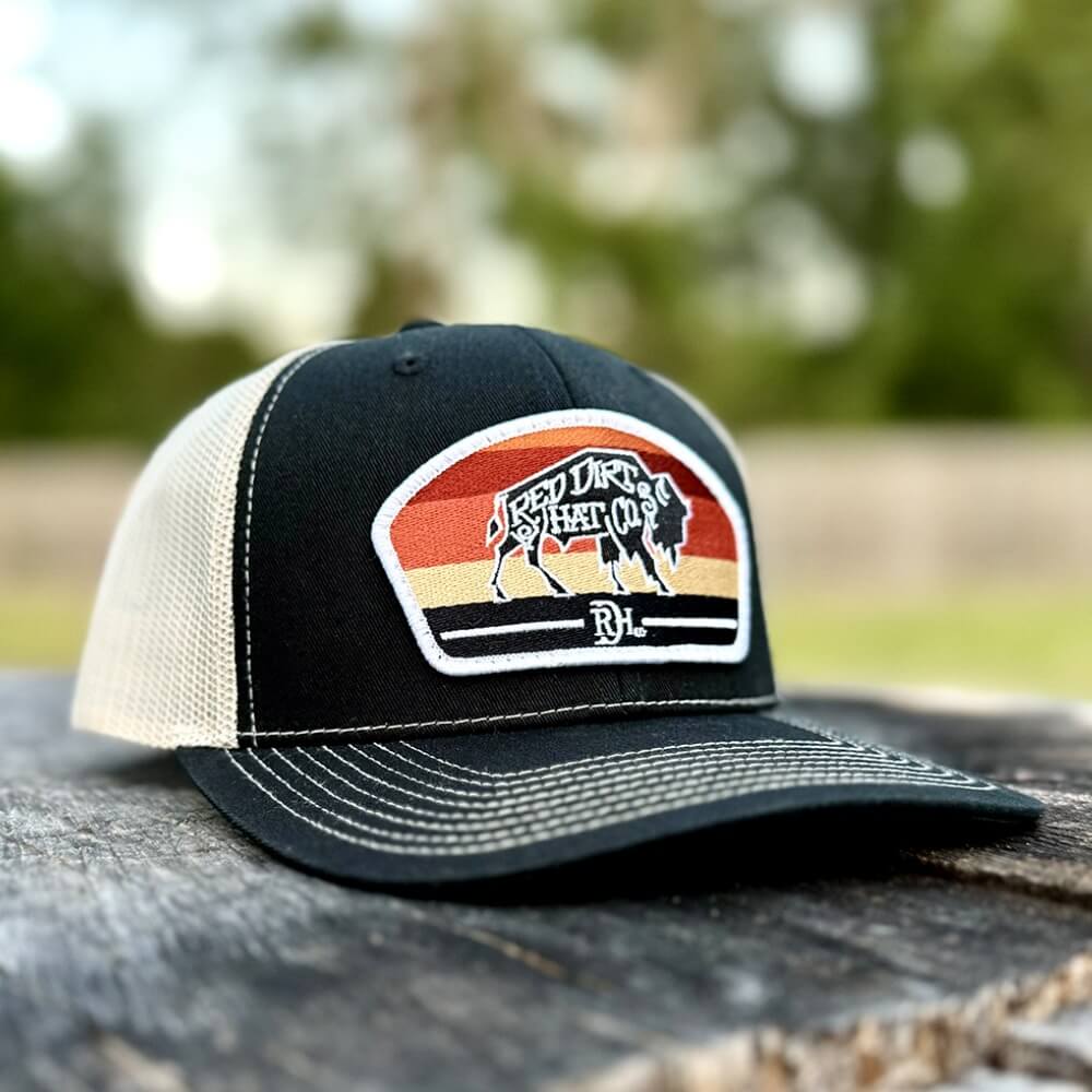 Red Dirt Mens Buddy Curve Cap Black - RDHC485 - Image 2
