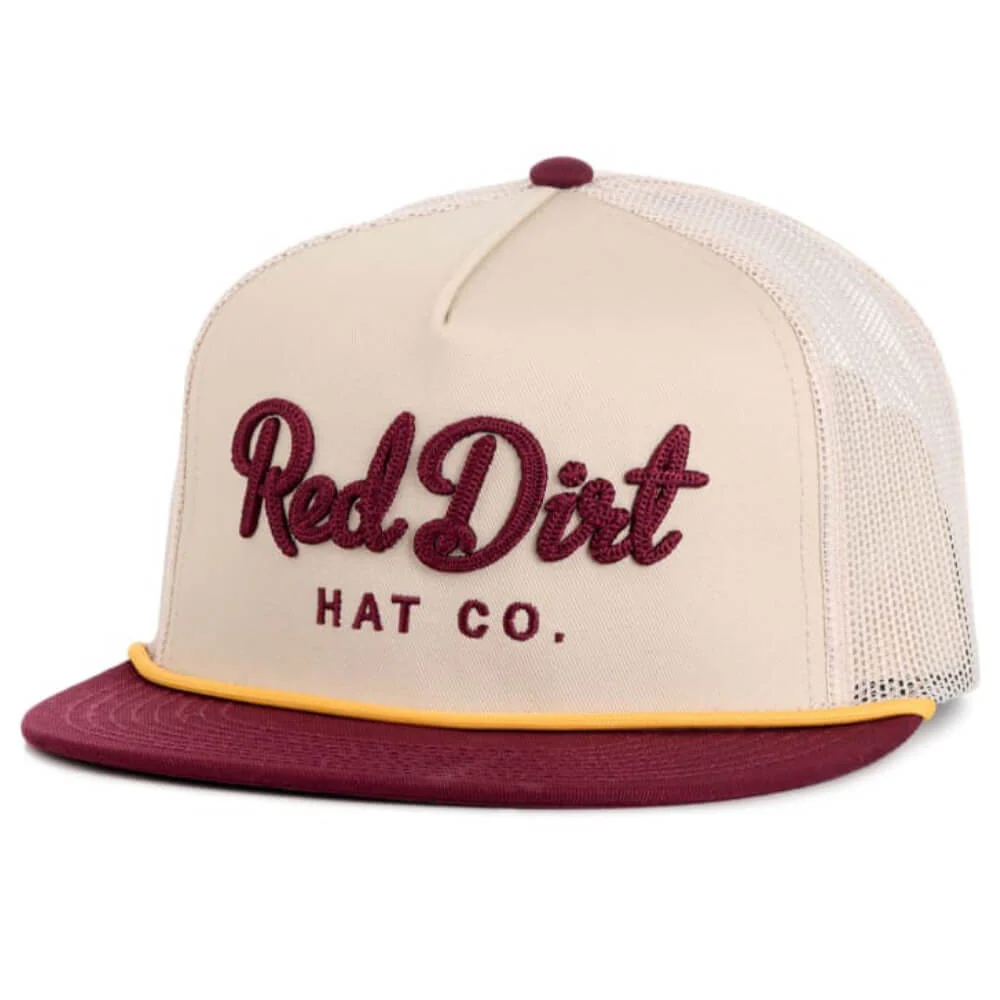 Red Dirt Mens Cowboy Roy Flat Cap Khaki - RDHC456