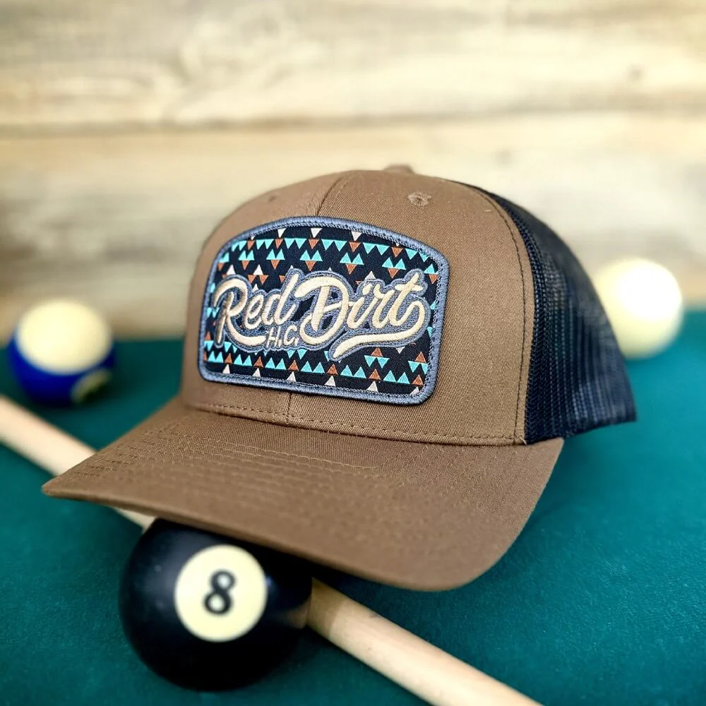 Red Dirt Mens Gambler Curve Cap Brown/ Black - RDHC481 - Image 2