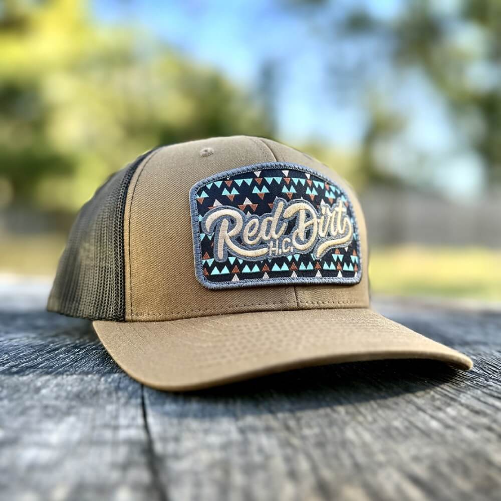 Red Dirt Mens Gambler Curve Cap Brown/ Black - RDHC481 - Image 3
