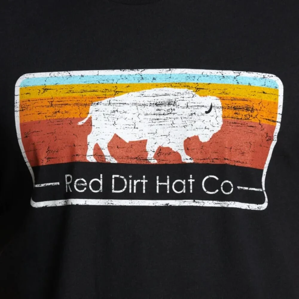 Red Dirt Mens Logo Graphic T-Shirt Black - RDHC-T-170 - Image 3