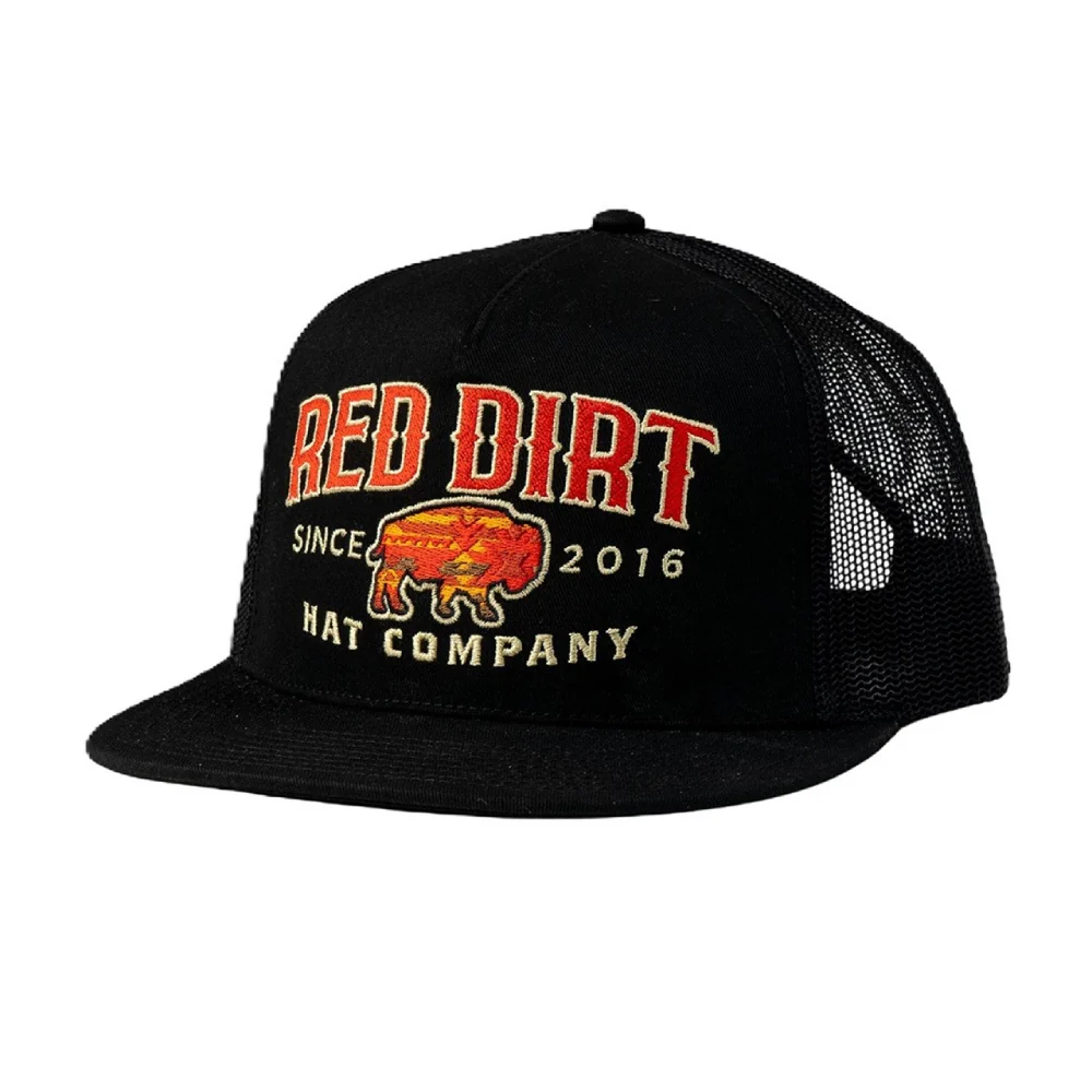 Red Dirt Mens Sunset Buffalo Cap Black - RDHC434
