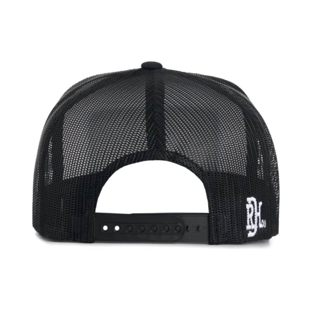 Red Dirt Mens White & Black Striped Patch Cap White & Black - RDHC487 - Image 2
