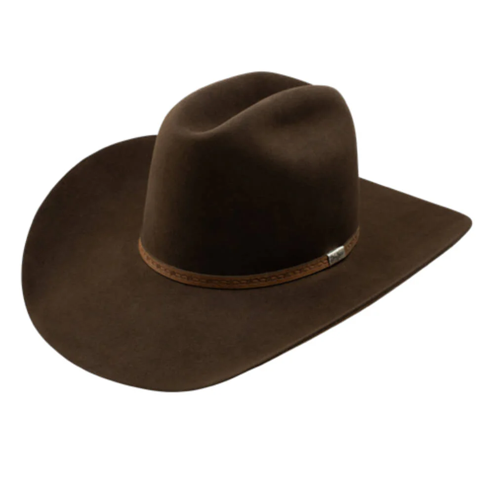 Resistol Mens 6X Cedar Trail Felt Hat Chocolate - RFCDTRRB-22