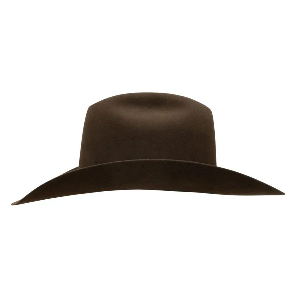 Resistol Mens 6X Cedar Trail Felt Hat Chocolate - RFCDTRRB-22 - Image 2