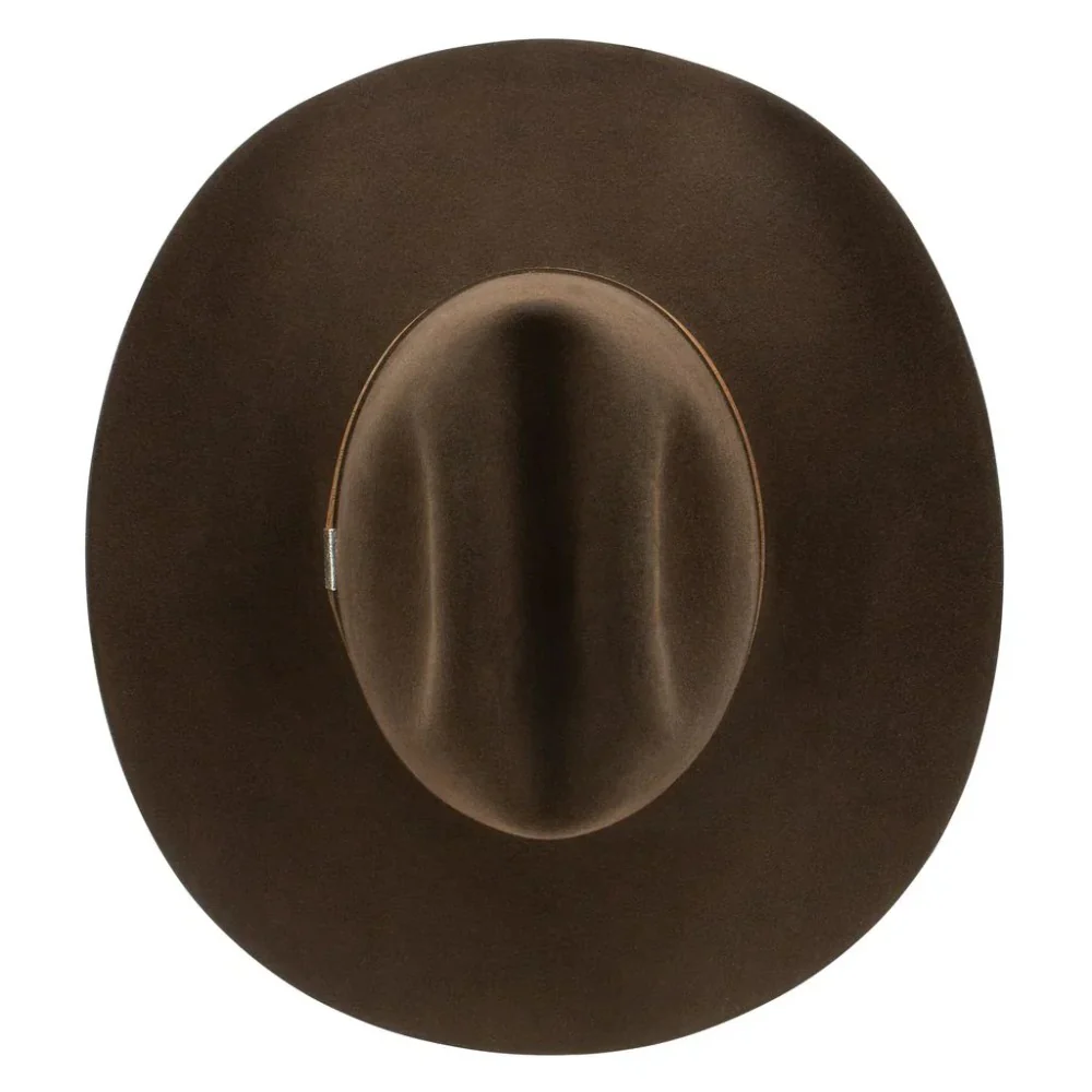 Resistol Mens 6X Cedar Trail Felt Hat Chocolate - RFCDTRRB-22 - Image 5