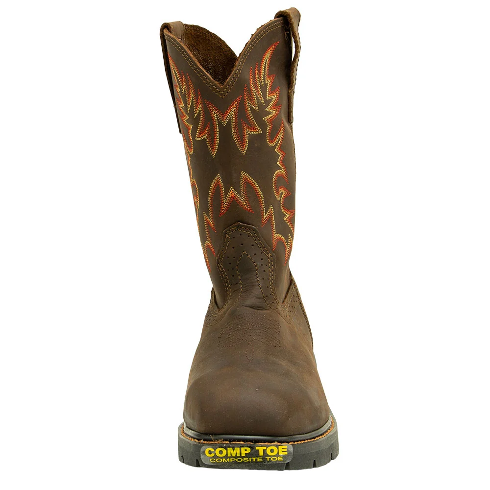 Rhino Mens Composite Toe Work Western Boots - 9RPN2 - Image 2
