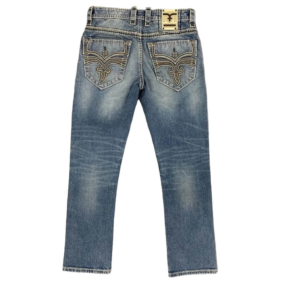 Rock Revival Mens West Straight Jeans - RP5811J202R - Image 2