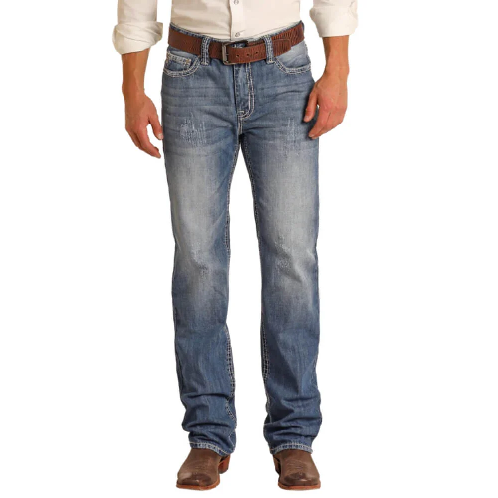 Rock & Roll Mens Double Barrel Jeans - M0S1612