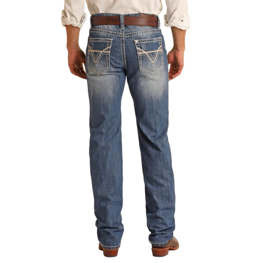 Rock & Roll Mens Double Barrel Jeans - M0S1612 - Image 2