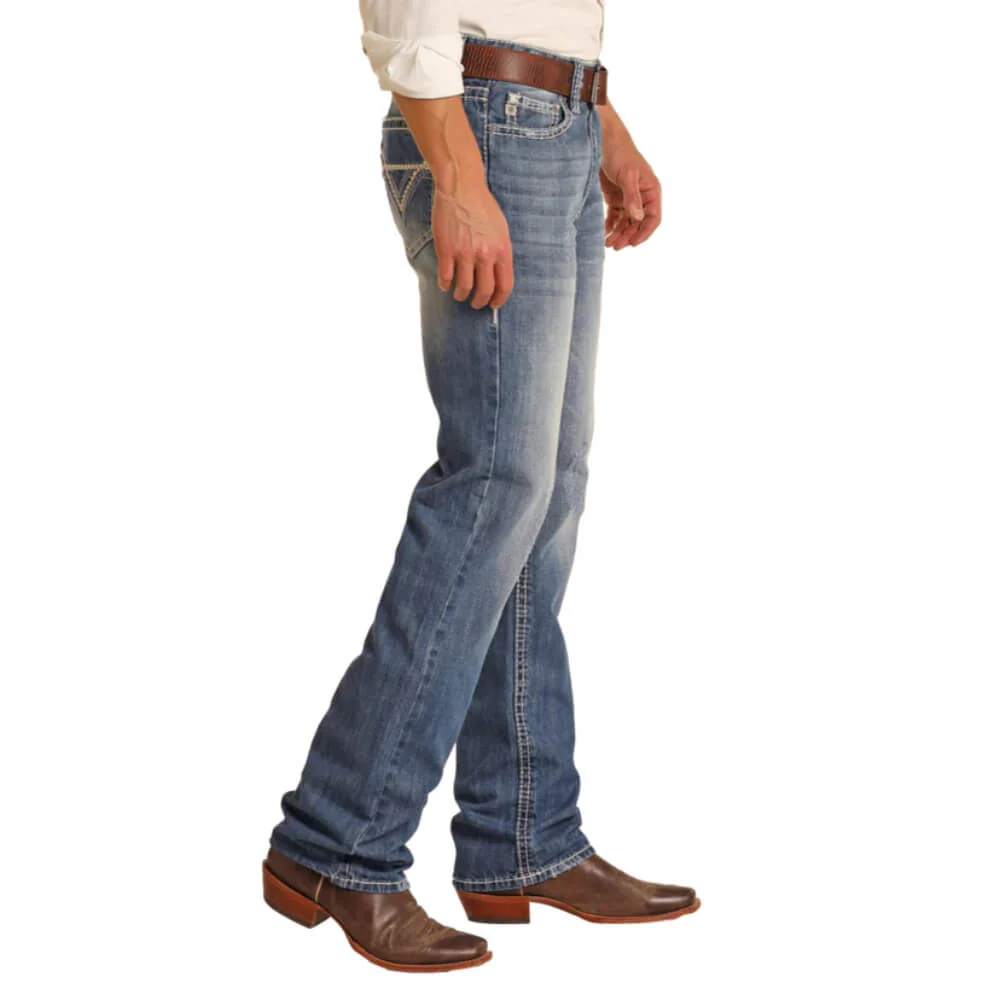 Rock & Roll Mens Double Barrel Jeans - M0S1612 - Image 3