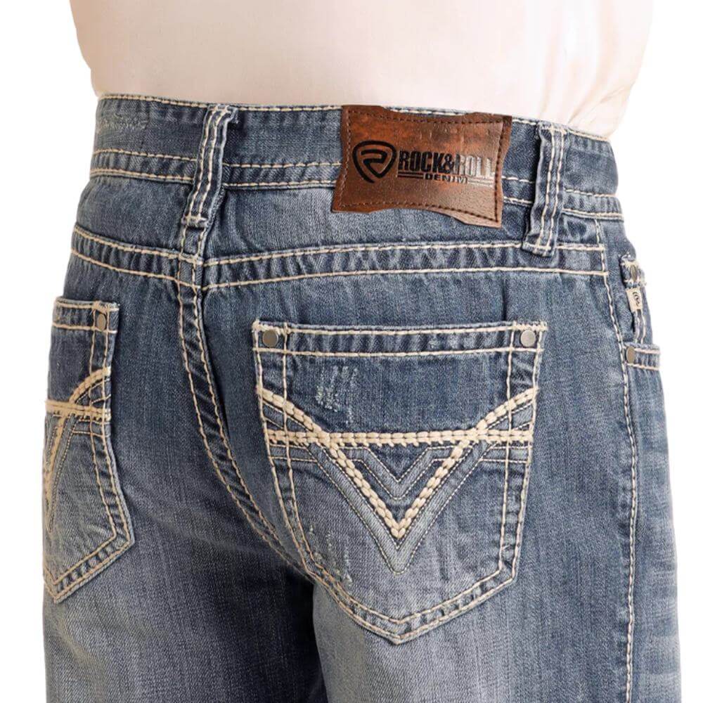 Rock & Roll Mens Double Barrel Jeans - M0S1612 - Image 4