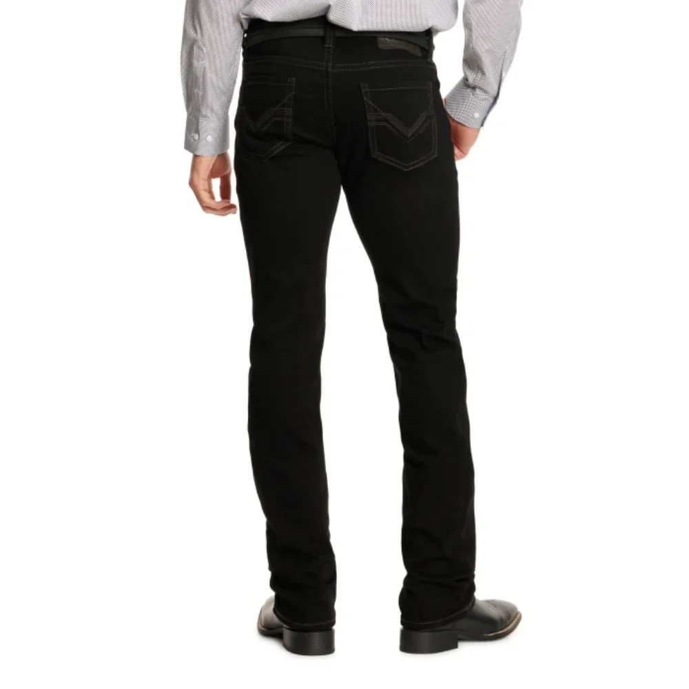 Rock & Roll Mens Revolver Black Straight Jeans - BM1RD02484-01 - Image 2