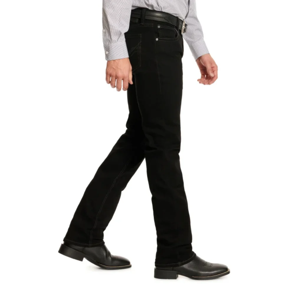 Rock & Roll Mens Revolver Black Straight Jeans - BM1RD02484-01 - Image 3