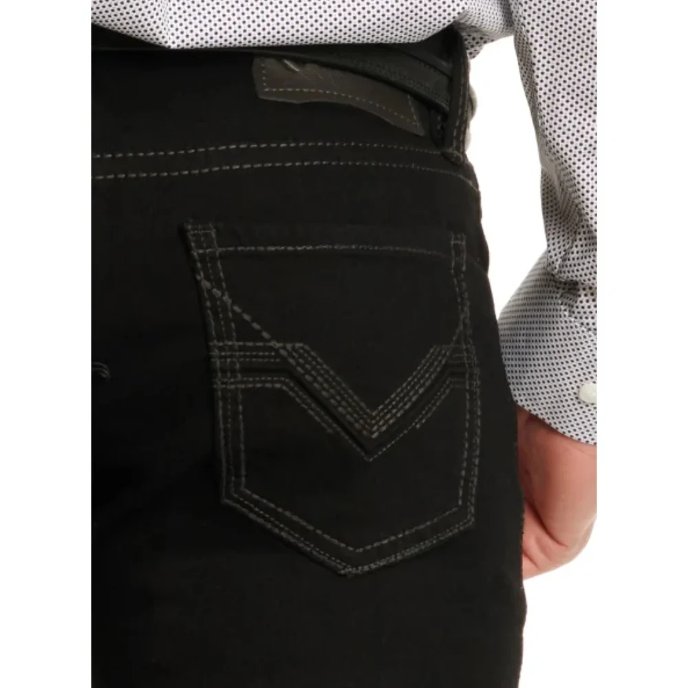 Rock & Roll Mens Revolver Black Straight Jeans - BM1RD02484-01 - Image 4