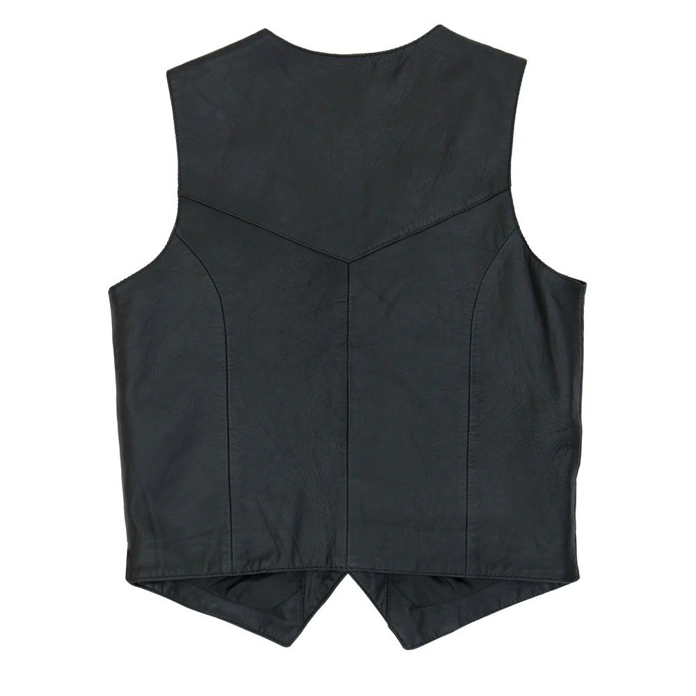 Roper Mens Leather Vest - 0207505200500BL - Image 2