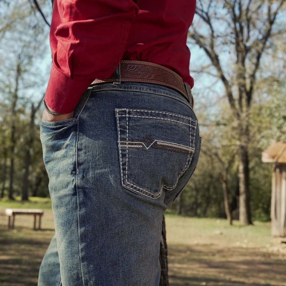 Starr Mens Cutter Relaxed Bootcut Jeans - SWJ1001 - Image 2