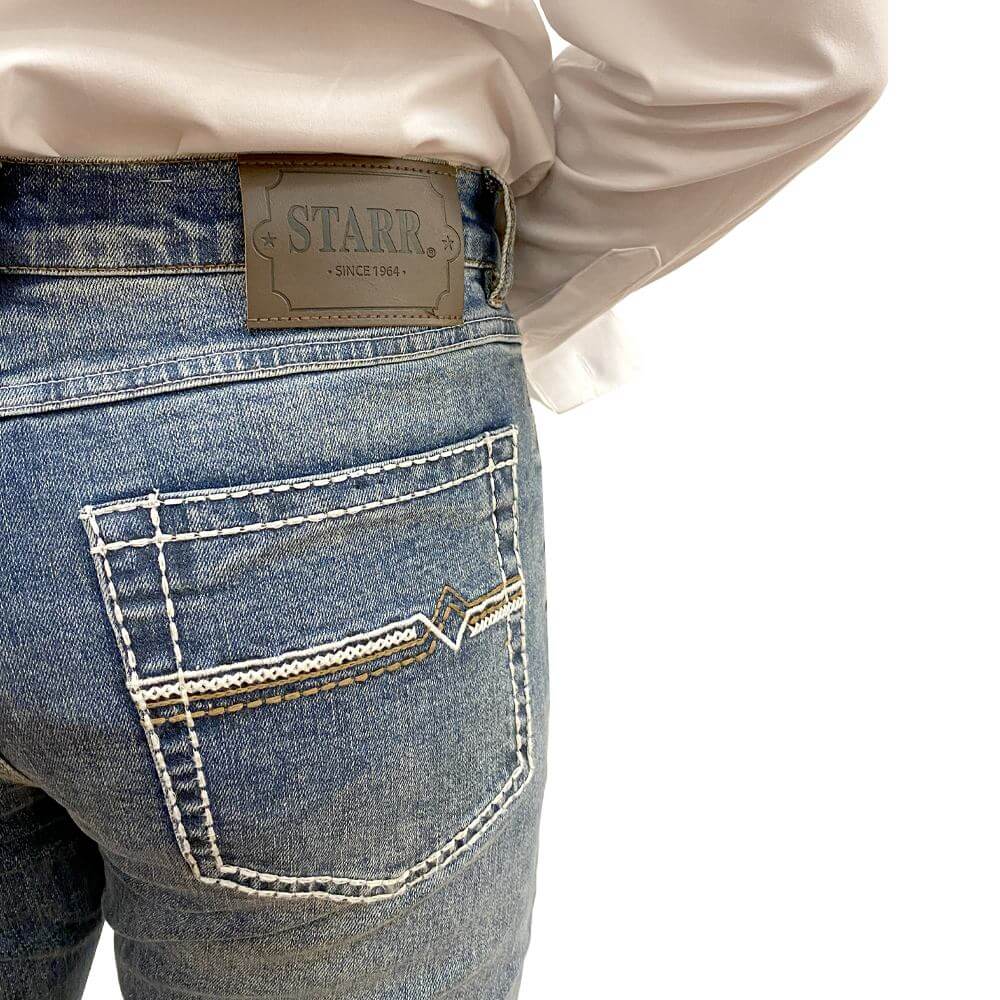 Starr Mens Cutter Relaxed Bootcut Jeans - SWJ1001 - Image 5