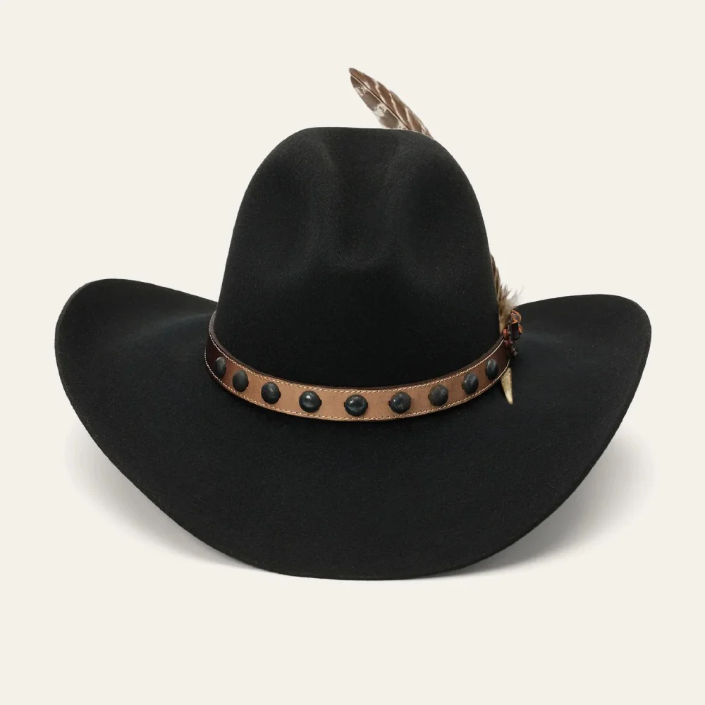 Stetson Mens 4X Broken Bow Felt Hat Black - SBBBOW69-07 - Image 5