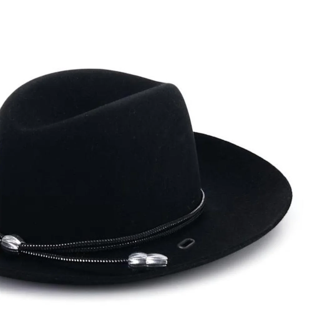 Stetson Military Branch Acorn Black & Silver Hatband - 1150174