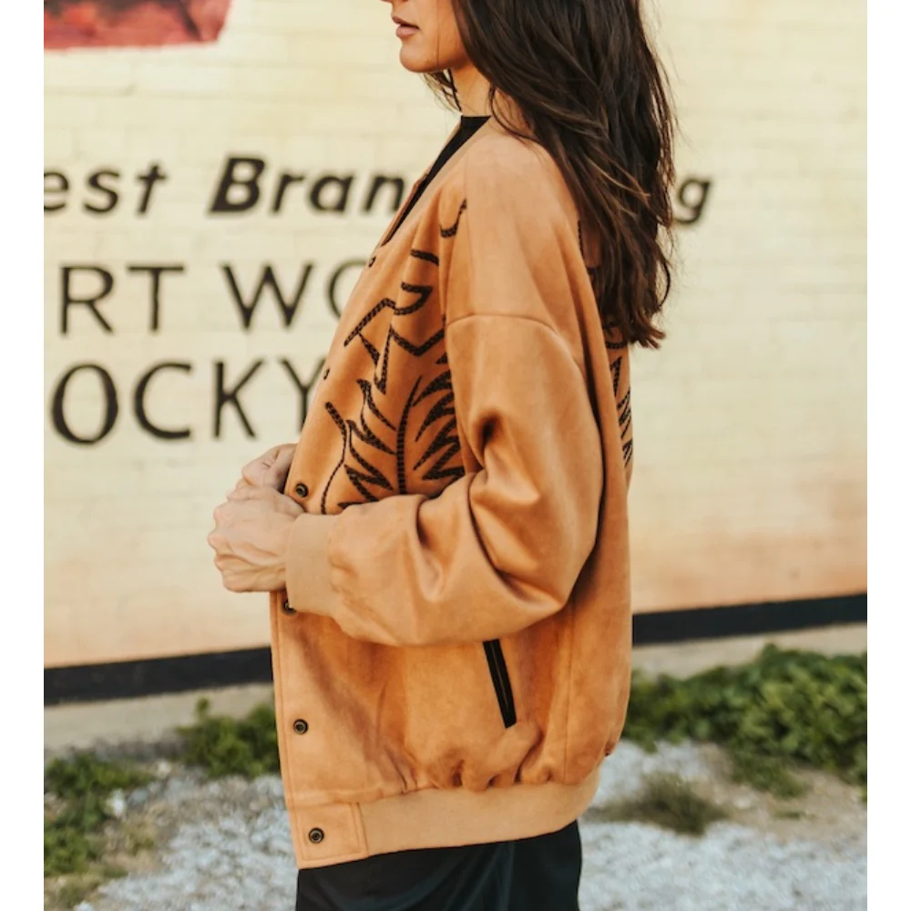 Sugar & Lace Womens Boot Stitch Jacket - SLJO241-CAMEL - Image 3