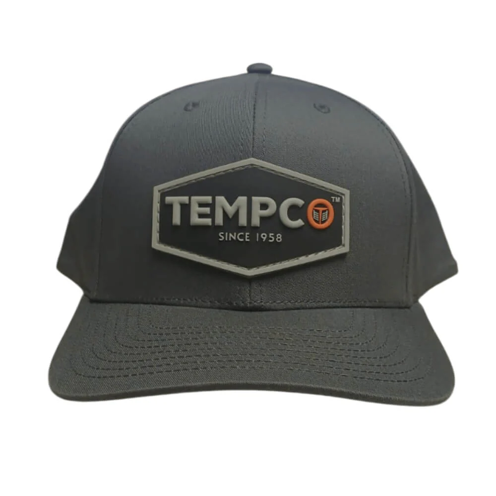 Tempco Mens Patch Cap Charcoal - TC0003-CHR - Image 3
