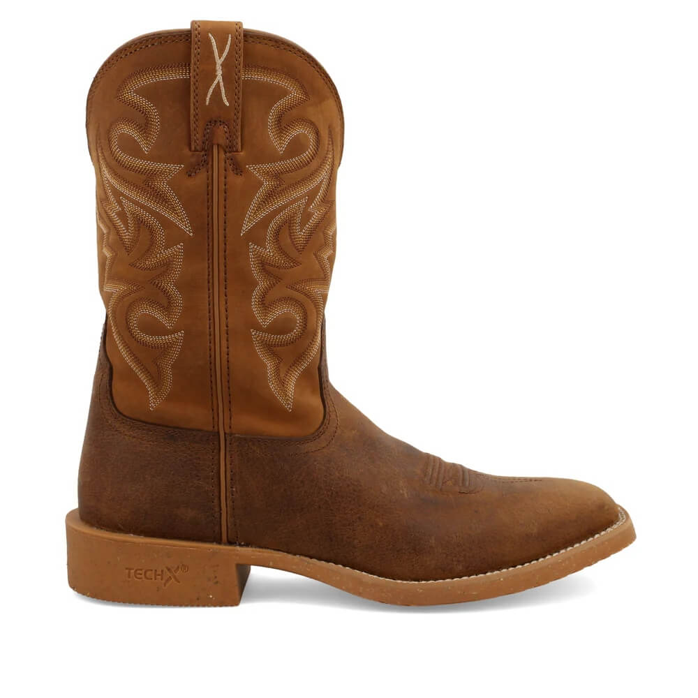 Twisted X Mens 11" Tech X™ Boots Saddle & Rustic Orange - MXTR005 - Image 4