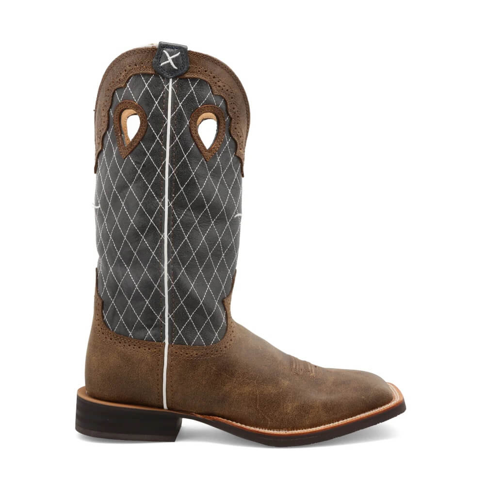 Twisted X Mens 14" Ruff Stock Boots Bomber & Blue - MRS0027 - Image 3