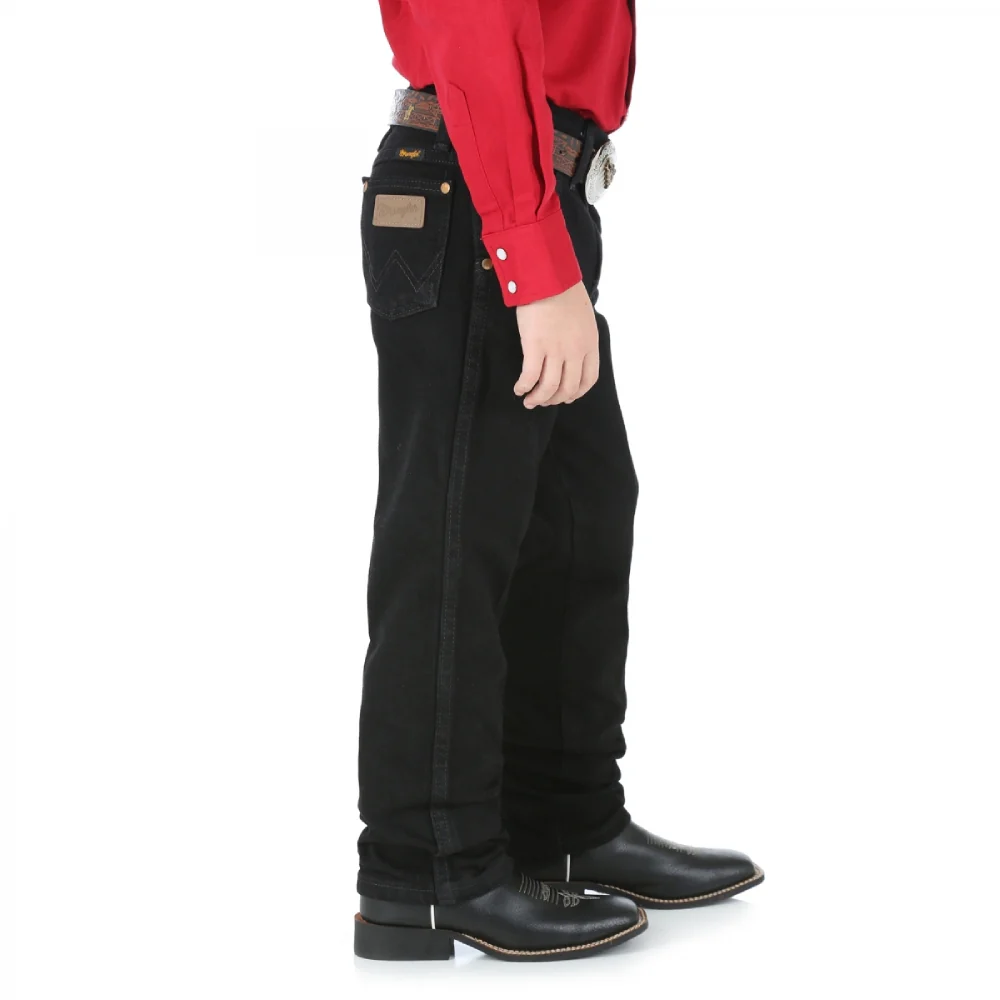 Wrangler Boys Cowboy Cut Original Fit Jeans (Sizes 8 - 16) - 13MWBBK - Image 3