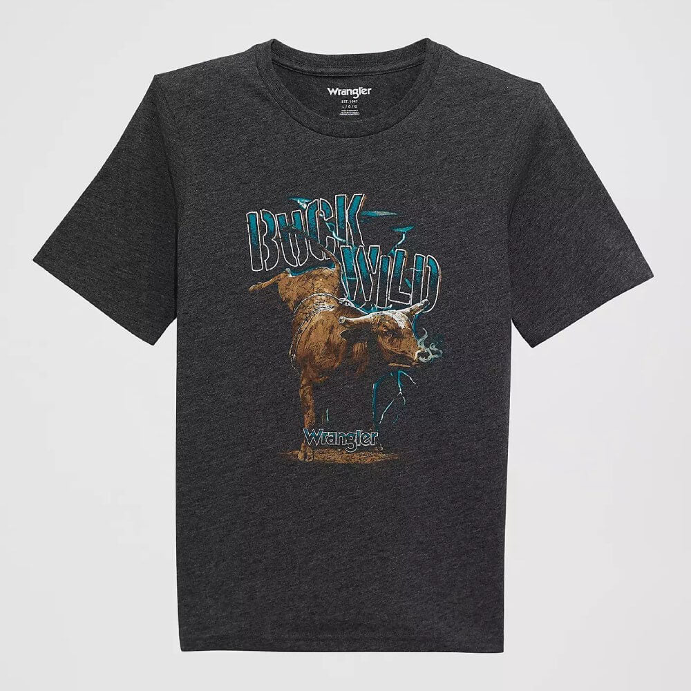 Wrangler Boys Logo Front Graphic T-Shirt Black - 112372894