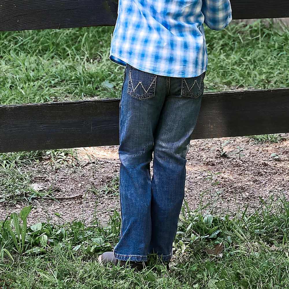 Wrangler Boys Retro® Slim Boot Jeans Layton (Sizes: 4-7) - 112336145 - Image 2