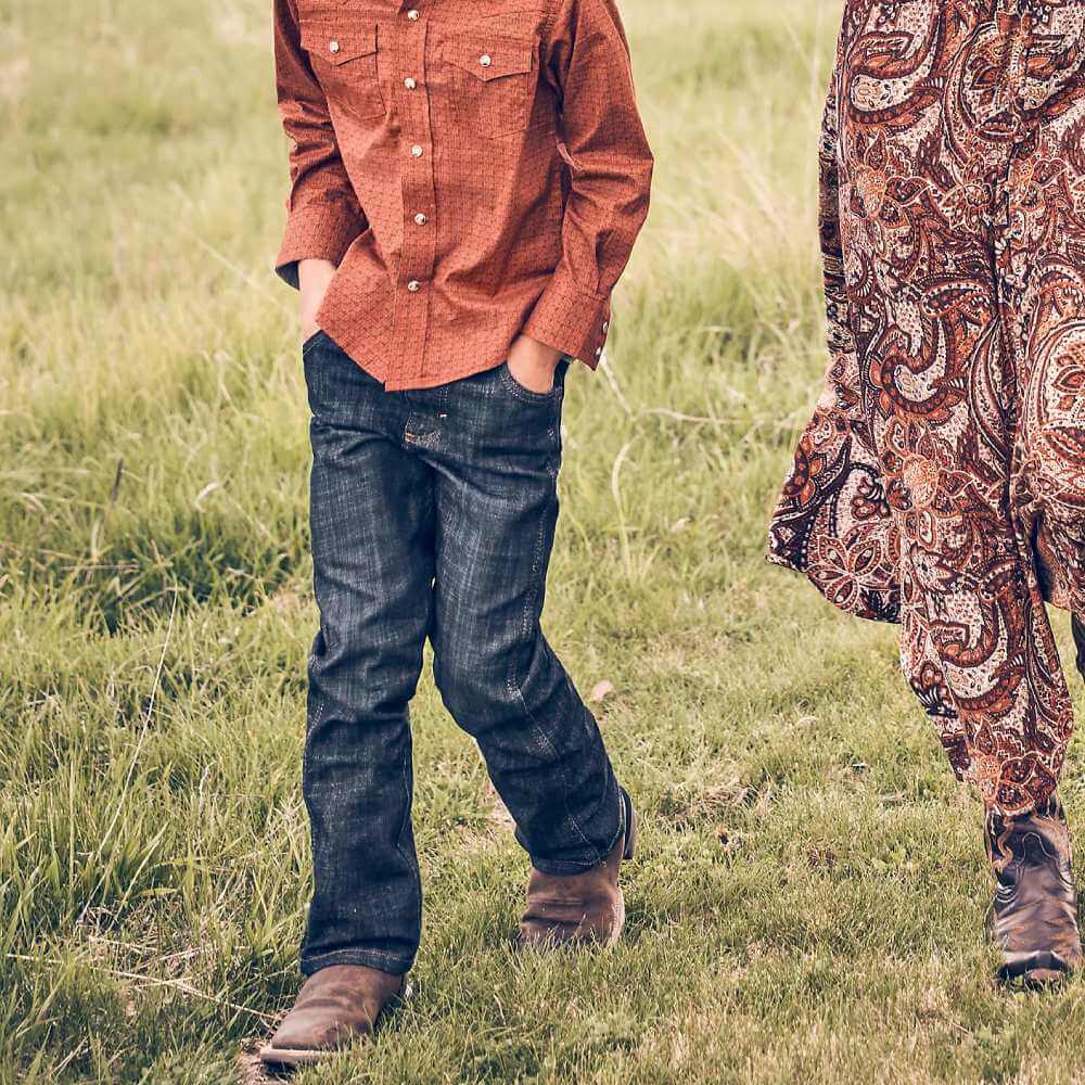 Wrangler Boys Retro® Slim Boot Jeans Dax (Sizes: 4 - 7) - 112336146