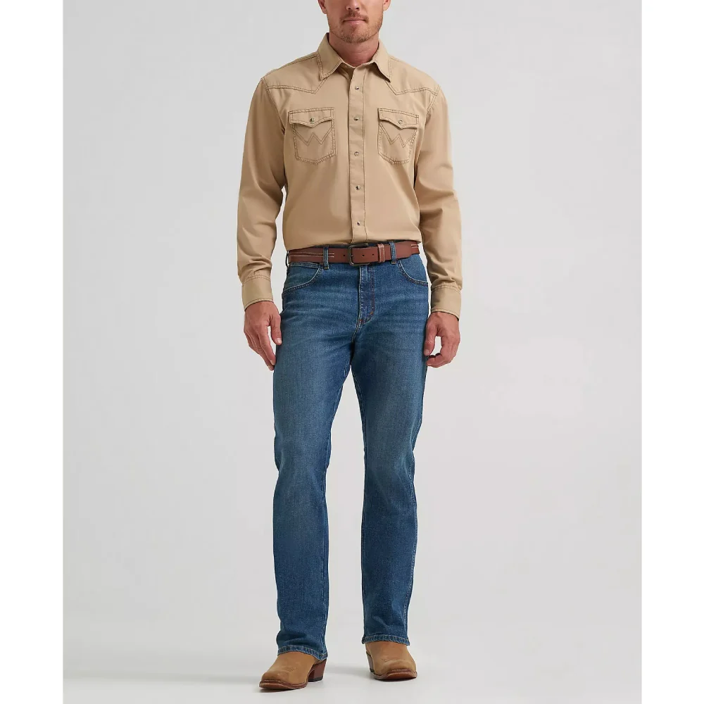 Wrangler Mens Retro® Relaxed Fit Bootcut Jeans - 112374812 - Image 4