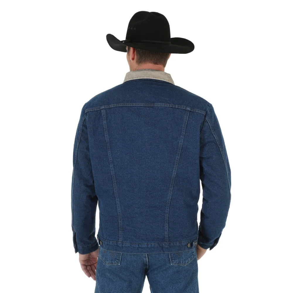 Wrangler Mens Blanket Lined Denim Jacket - 74270PW - Image 2