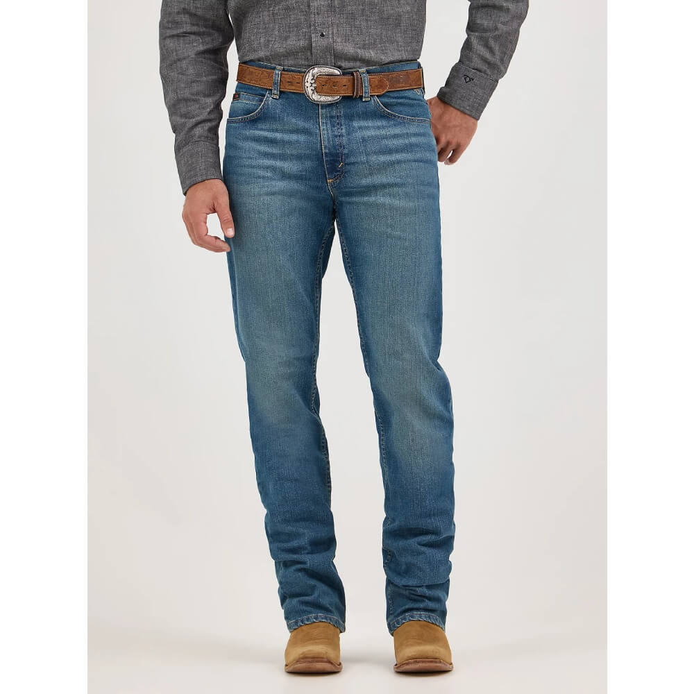 Wrangler Mens Cody Johnson 20X Jeans Blue Stone - 112369005 - Image 2