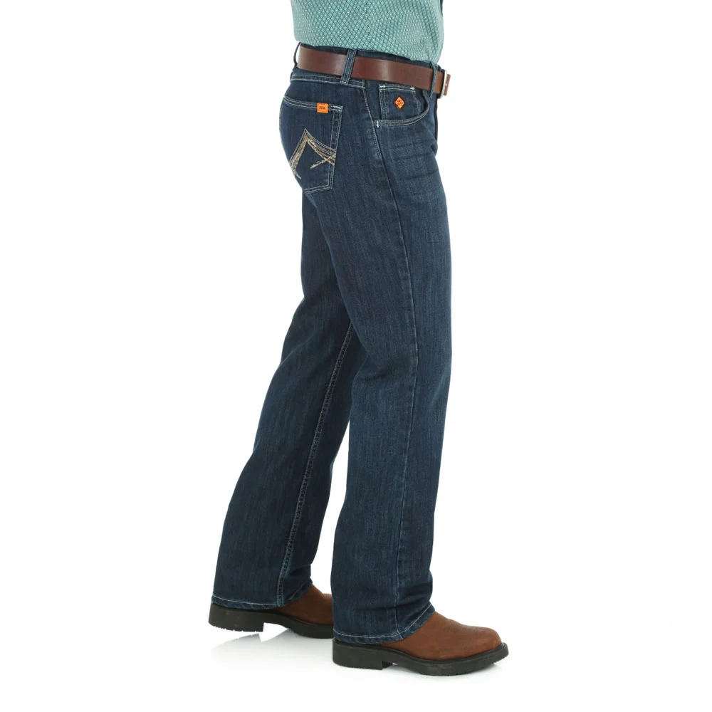 Wrangler Mens FR 20X Vintage Bootcut Straight Fit Work Jeans - FR42MWR - Image 2