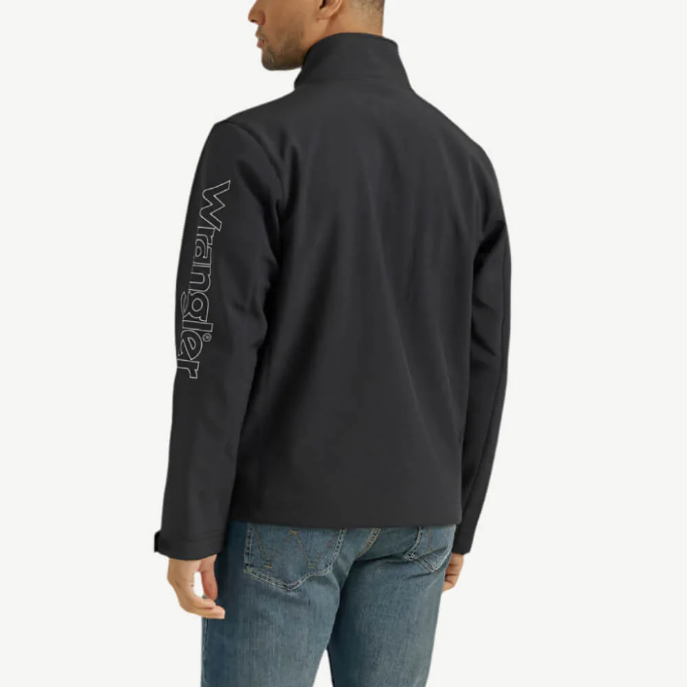 Wrangler Mens Logo Trail Jacket Black - 112353408 - Image 2